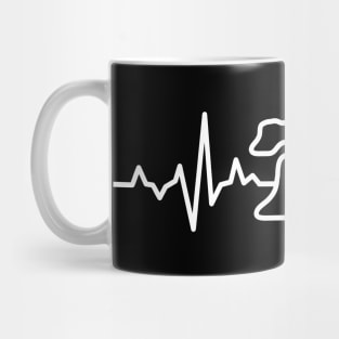 Philadelphia Heart Beat Love Philly EKG Liberty Bell Philly Fan Mug